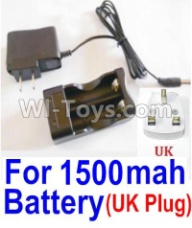 HaiBoXing HBX 12812 Parts-Charge Box and Charger(United Kingdom Standard Socket)-(Can only be used for 1500mah Battery) Parts-12644,1/12 HaiBoXing HBX 12812 Survivor ST RC Truck Spare parts Accessories